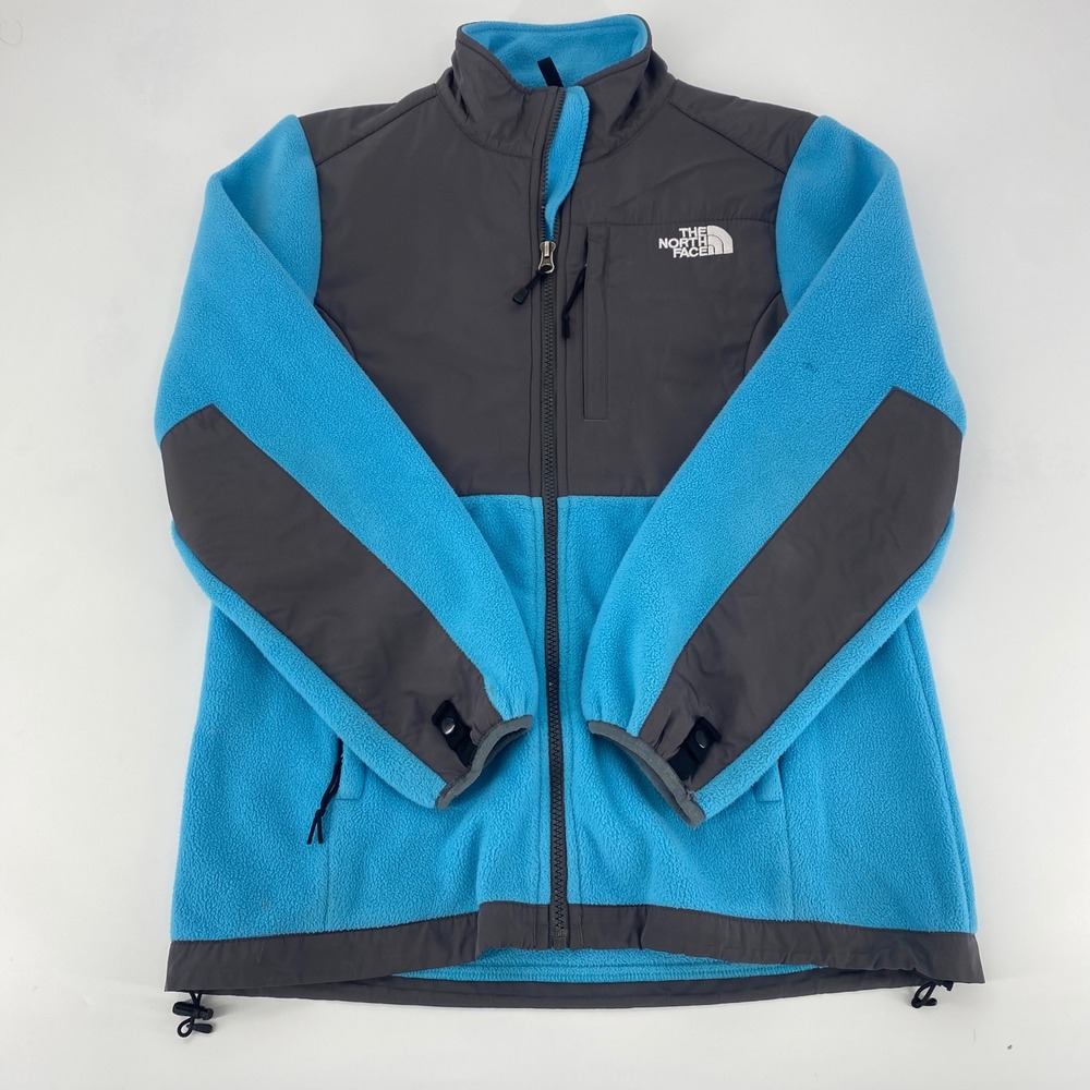 The North Face Fleece Jacket Women's Size Small Blue Gray Zip Outdoor Adventure